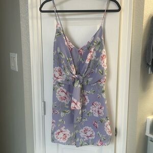 Lush Pink & Purple floral Romper